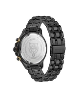Plein Sport Men's Warrior Tech Chronograph Date Quartz Black Stainless Steel 47.5MM