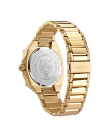 Plein Sport Men's Thunder Force Three Hand Quartz Gold Stainless Steel 47MM