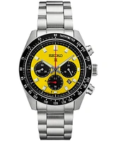 Seiko Men's Chronograph Solar Prospex Speedtimer Stainless Steel Bracelet Watch 41mm