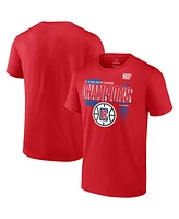 Fanatics Men's Red La Clippers 2024 Pacific Division Champions Locker Room T-Shirt