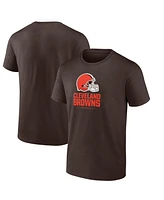 Fanatics Men's Brown Cleveland Browns Team Lockup T-Shirt