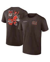 Fanatics Men's Brown Cleveland Browns Split Zone T-Shirt