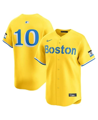 Nike Men's Trevor Story Gold Boston Red Sox City Connect Limited Player Jersey
