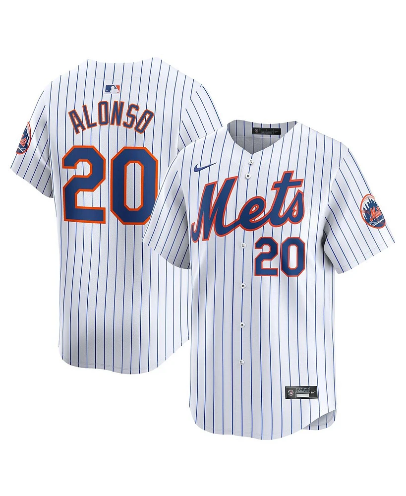 Nike Big Boys and Girls Pete Alonso White New York Mets Home Limited Player Jersey