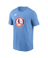 Nike Men's Light Blue St. Louis Cardinals Cooperstown Collection Team Logo T-Shirt