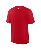 Nike Men's Red Cincinnati Reds Authentic Collection Pregame Raglan Performance T-Shirt