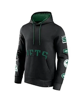 Fanatics Men's Black New York Jets Wild Winner Pullover Hoodie