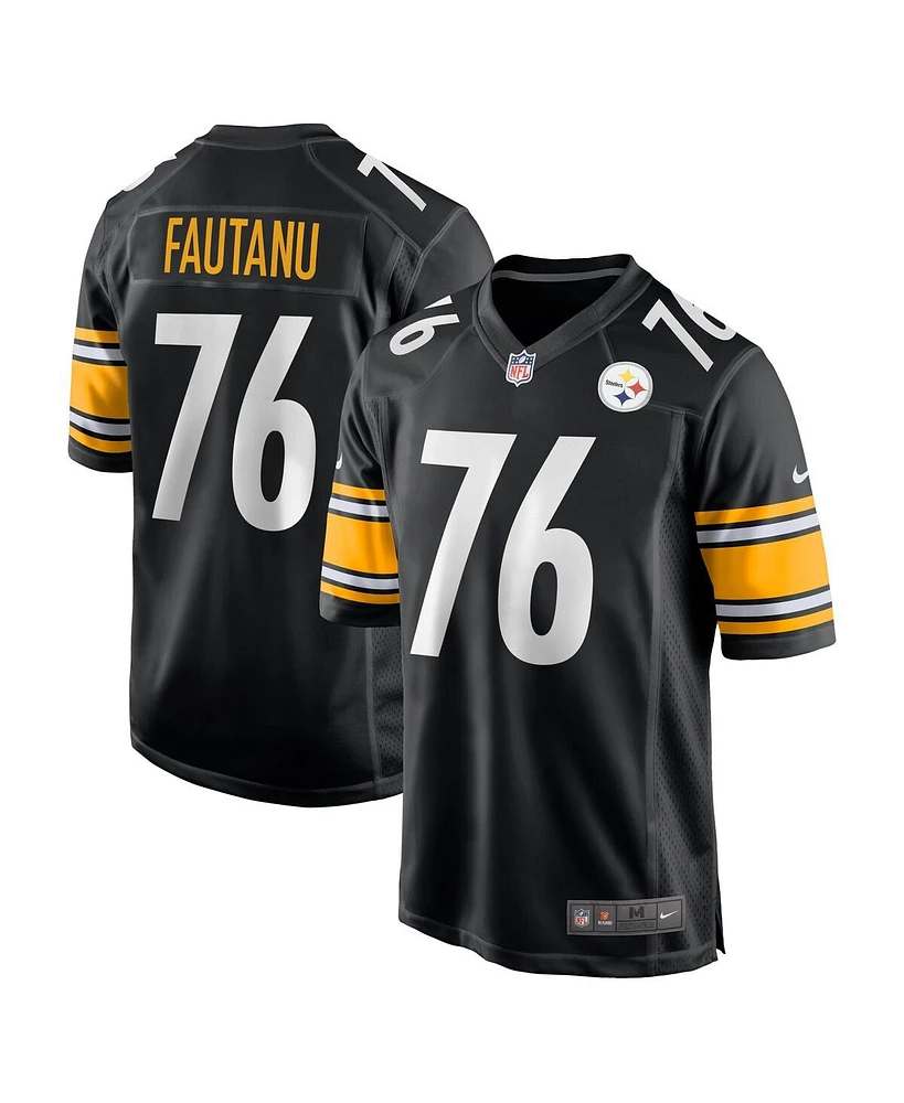 Nike Men's Troy Fautanu Black Pittsburgh Steelers 2024 Nfl Draft First Round Pick Player Game Jersey