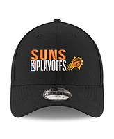 New Era Men's Black Phoenix Suns 2024 Nba Playoffs 9FORTY Adjustable Hat