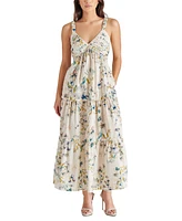 Steve Madden Women's Eliora Floral-Print Tiered Maxi Dress