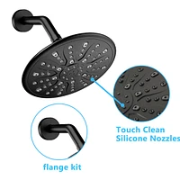 Single Handle Rain Showerhead With Handheld Shower Combo Set With Tub Spout (Valve Included)