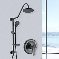 Streamdale Furniture Shower Head With Handheld Shower System With 8" Rain Shower Head (Rough-In Valve Included) - Oil