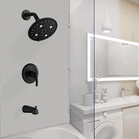 Streamdale Furniture Single Handle 5-Functions Shower Head Set With Tub Spout (Valve Included)
