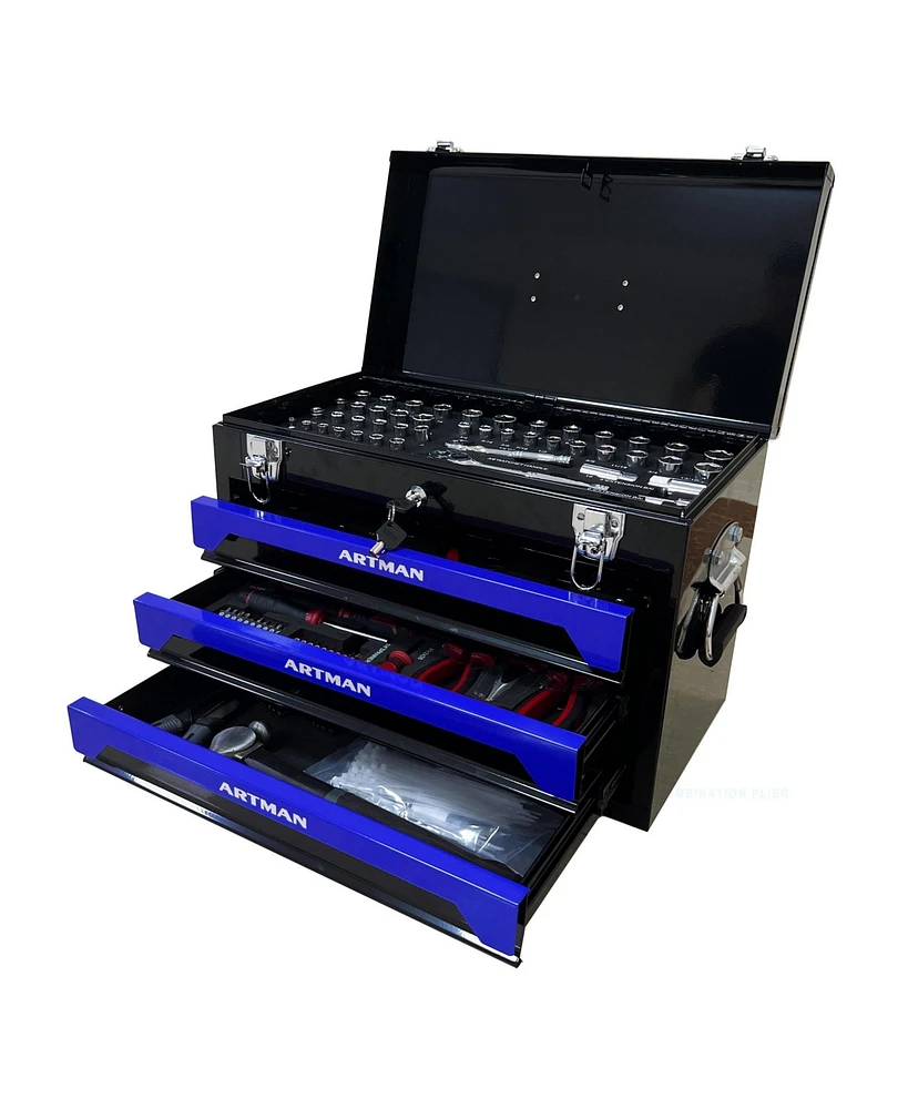 3 Drawers Tool Box With Tool Set
