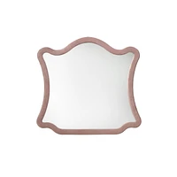 Streamdale Furniture Salonia Mirror, Pink Velvet