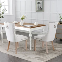 Contemporary Flax Upholstered Dining Chair Set