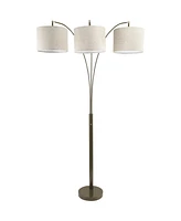 Streamdale Furniture 81"H Espresso Triple Shade Floor Lamp