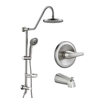 Streamdale Furniture 8" Rain Shower Head with Handheld System and Tub Spout