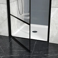 Simplie Fun 36x36In Shower Base White, Centered Drain And Single-Threshold