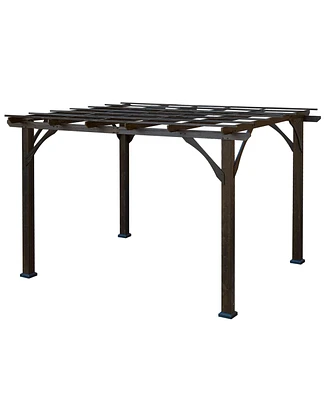 Streamdale Furniture Strong Cedar Pergola with Wind Security