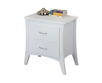 Simplie Fun Babb Night Table In White