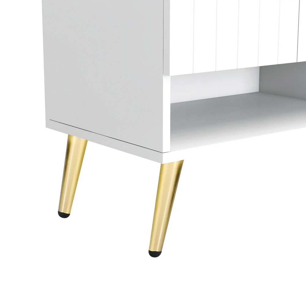 Streamdale Furniture Modern 11-Tier Shoe Cabinet with Adjustable Shelves