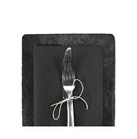 Arkwright Home Mariposa Polyester Spun Napkins (25 Pack), 20x20, Solid Color Options