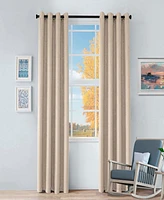 Superior Senna Textured Curtain Set of 2 Panels with Grommet Header