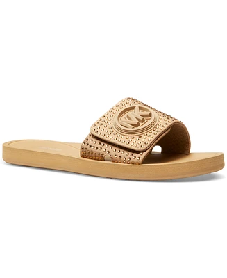 Michael Kors Women's Mmk Charm Slide Sandals