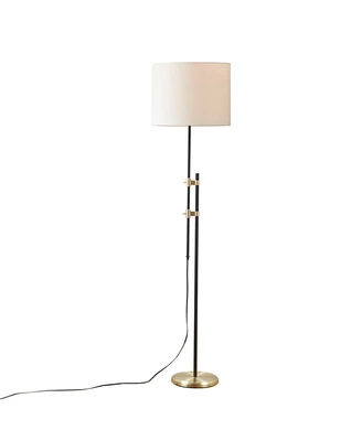 Simplie Fun Ellsworth Asymmetrical Adjustable Height Metal Floor Lamp