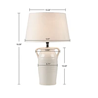 Everly Ceramic Table Lamp With Handles