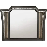 Streamdale Furniture Kaitlyn Mirror, Metallic Gray