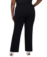 Kasper Women's High-Rise Pull-On Flare Pants