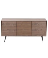 Simplie Fun Modern Sideboard, Buffet Cabinet, Storage Cabinet, Tv Stand Anti-Topple Design