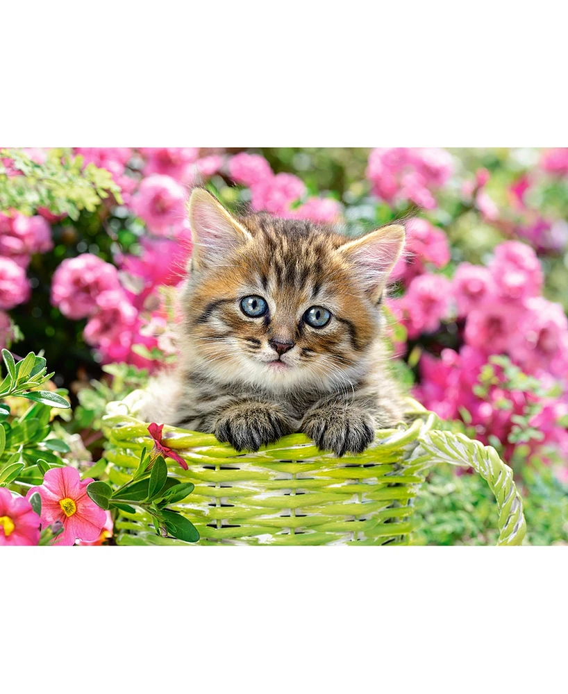 Castorland Kitten in Flower Garden 500 Piece Jigsaw Puzzle