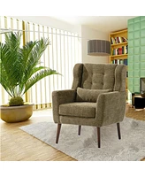 Foam-Filled Mid Century Accent Chair