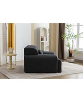 Simplie Fun Large Size 1 Seater Sofa, Pure Foam Comfy Sofa Couch, Modern Lounge Sofa For Living Room, Apartment