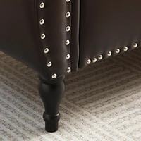 63" Pu Upholstered End Of Bed Bench Flip Top Entryway Ottoman With Safety Hinge Storage