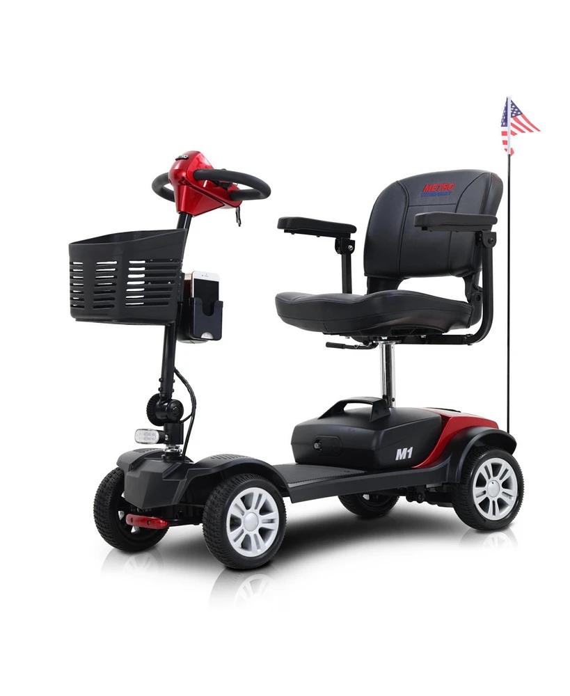 Simplie Fun Max Sport4 Wheels Outdoor Compact Mobility Scooter With 2 Pcsx 12Ah Lead Acid Battery