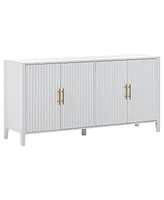 Simplie Fun Modern Accent Cabinet with Metal Handles