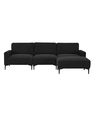 Simplie Fun Modern L-Shaped Sectional Sofa With Convertible Ottoman