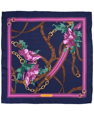 Lauren Ralph Lauren equestrian floral square scarf
