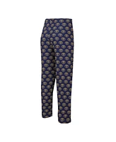 Concepts Sport Men's Navy Denver Nuggets Gauge Allover Print Pants