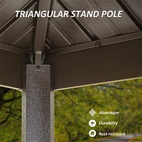 Aluminum Bbq Gazebo with Shelves Serving Tables