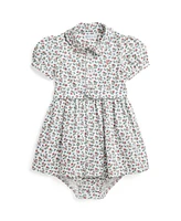 Polo Ralph Lauren Baby Girls Belted Floral Cotton Oxford Shirtdress