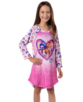 My Little Pony: A New Generation Girls' Sunny Starscout Izzy Moonbow Pajama Nightgown Sleep Kids