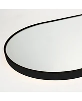 Streamdale Furniture 65" Arched Full Length Mirror Floor Dressing Mirror - Black