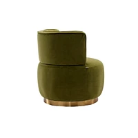 Velvet Swivel Barrel Chairs for Living Room or Office