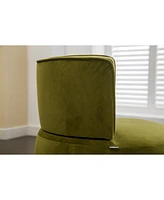 Velvet Swivel Barrel Chairs for Living Room or Office