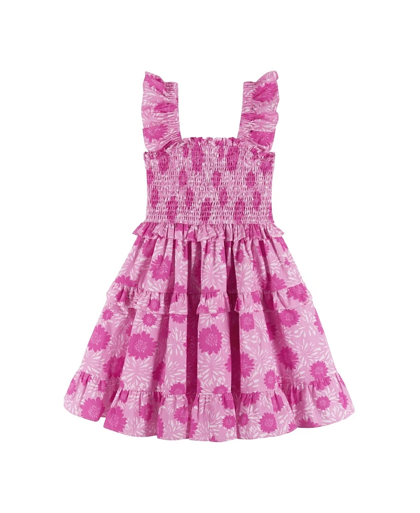 Andy & Evan Little Girls Toddler/Child Floral Tiered Maxi Dress